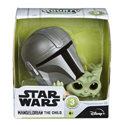 Hasbro Star Wars The Bounty Collection Series 3 The Mandalorian The Child “Baby Yoda” Helmet Peeking Pose Figure ฮาสโบร สตาร์ วอร์ส แมนดาโรเลี่ยน หุ่นโมเดลฟิกเกอร์ เบบี้ โยดา เฮลเม็ท พีคกิ้ง โพส ขนาด2.25 นิ้ว ลิขสิทธิ์แท้