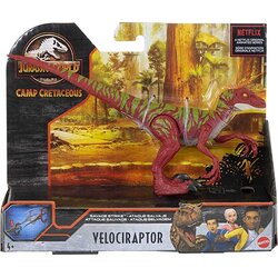 Mattel Jurassic World Savage Strike Velociraptor (HBX31) แมทเทล จูราสสิค เวิลด์ ของเล่นแอ็กชั่นฟิกเกอร์ไดโนเสาร์ เวโลซีแรปเตอร์