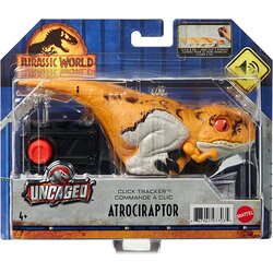 Mattel Jurassic World Uncaged Click Tracker Atrociraptor (GYN40) แมทเทล จูราสสิค เวิลด์ ของเล่นแอ็กชั่นฟิกเกอร์ไดโนเสาร์ อโทรซิแรปเตอร์ สีส้ม