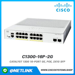 อุปกรณ์กระจายสัญญาณ Cisco รุ่น C1300-16P-2G