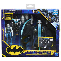 ของเล่น Batman 4 in 1 Bat-Tech Flyer ยานพาหนะของแบทแมน มาพร้อมฟิกเกอร์ 2 ตัว ลิขสิทธิ์แท้