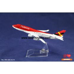โมเดลเครื่องบิน Avianca (Boeing 747) โคลัมเบีย