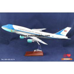 โมเดลเครื่องบิน Air Force One สหรัฐอเมริกา (Boeing 747) ลำใหญ่