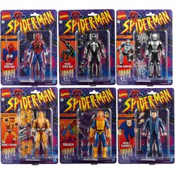 Hasbro Marvel Legends Retro Collection Spider-Man Wave2 6-inch Figure ฮาสโบร มาร์เวล เลเจนด์ ซีรี่ย์ส หุ่นโมเดลฟิกเกอร์ สไปเดอร์แมน เวฟ2 เซต6ตัว ขนาด 6 นิ้ว ลิขสิทธิ์แท้