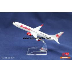 โมเดลเครื่องบิน Malindo Air มาเลเซีย/อินโดนิเซีย (Boeing 737)