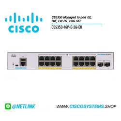 EOL CBS350-16P-E-2G-EU (CBS350 Managed 16-port GE, PoE, Ext PS, 2x1G SFP) ** C1300-16P-2G