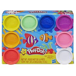 Hasbro Play-Doh 8-Pack Rainbow ฮาสโบร แป้งดินน้ำมันเด็ก เพลย์โดว์ เรนโบว์ 8 กระปุก ลิขสิทธิ์แท้
