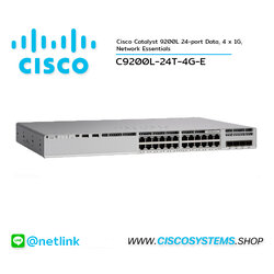 C9200L-24T-4G-E (Catalyst 9200L 24-port data, 4 x 1G, Network Essentials)