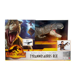 Mattel Jurassic World Super Colossal Tyrannosaurus Rex (HBK73) แมทเทล จูราสสิค เวิลด์ ของเล่นแอ็กชั่นฟิกเกอร์ไดโนเสาร์ ไทแรนโนซอรัส เร็กซ์ (ที. เร็กซ์)