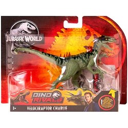 Mattel Jurassic World Dino Rivals Attack Pack Velociraptor Charlie (GFM06) แมทเทล จูราสสิค เวิลด์ ของเล่นแอ็กชั่นฟิกเกอร์ไดโนเสาร์ เวโลซีแรปเตอร์ ชาร์ลี