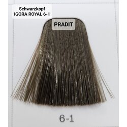 Schwarzkopf Igora Royal ครีมย้อมผม อีโกร่า รอยัล เบอร์ 6-1 (60ml) 80 กรัม