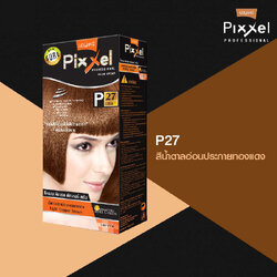 Lolane Pixxel Color Cream ครีมเปลี่ยนสีผม P27 (สีน้ำตาลอ่อนประกายทองแดง) 100 กรัม