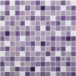 COTTO โมเสค กลาส เบลนด์ ฟลอร่า04 ม่วง(06S)(12x12)GA (จำนวน 1 แผ่น)
