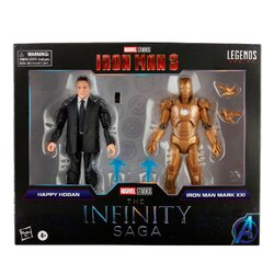Hasbro Marvel Legends Series Happy Hogan and Iron Man Mark 21 Avengers Infinity Saga 6-inch Scale Figure (Target Exclusive) ฮาสโบร มาร์เวล เลเจนด์ หุ่นโมเดลฟิกเกอร์ แฮปปี้ โฮแกน และ ไอรอนแมน มาร์ค21 ขนาด 6 นิ้ว ลิขสิทธิ์แท้
