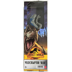 Mattel Jurassic World 12" Velociraptor Blue (HMK78) แมทเทล จูราสสิค เวิลด์ ของเล่นแอ็กชั่นฟิกเกอร์ไดโนเสาร์ เวโลซีแรปเตอร์ บลู