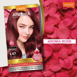 ครีมเปลี่ยนสีผม โลแลน อโรมา คัลเลอร์ ครีม Lolane Aroma L47 สีเชอรี่ เรด 145 กรัม
