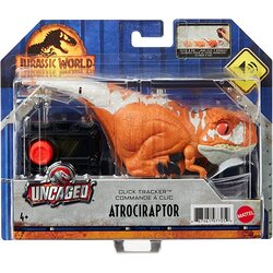 Mattel Jurassic World Uncaged Click Tracker Atrociraptor (GYN42) แมทเทล จูราสสิค เวิลด์ ของเล่นแอ็กชั่นฟิกเกอร์ไดโนเสาร์ อโทรซิแรปเตอร์ สีส้มแครอท