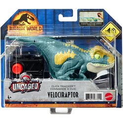 Mattel Jurassic World Uncaged Click Tracker Velociraptor (GYN39) แมทเทล จูราสสิค เวิลด์ ของเล่นแอ็กชั่นฟิกเกอร์ไดโนเสาร์ เวโลซีแรปเตอร์ สีฟ้า