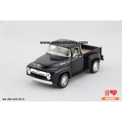 โมเดลรถกระบะคลาสสิค 1956 Ford F-100 Pickup สีดำ Scale 1:38
