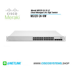 MS120-24-HW (Meraki MS120-24 1G L2 Cloud Managed 24x GigE Switch)