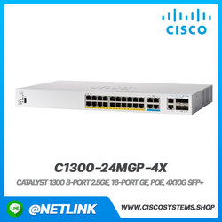 อุปกรณ์กระจายสัญญาณ Cisco รุ่น C1300-24MGP-4X