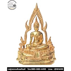 พระพุทธชินราชทองเหลืองขัดเงา พิมพ์ 5 นิ้ว