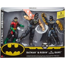Mattel DC Comics BATMAN FVM57 Missions and Robin Vs Bane Action Figure แมทเทล ดีซี คอมมิคส์ แบทแมน มิชชั่น โรบิน ปะทะ เบน ขนาด 6 นิ้ว ลิขสิทธิ์แท้