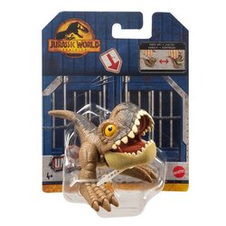 Mattel Jurassic World Uncaged Wild Pop Ups 3" Tyrannosaurus Rex (HFR11) แมทเทล จูราสสิค เวิลด์ ของเล่นแอ็กชั่นฟิกเกอร์ไดโนเสาร์ ไทแรนโนซอรัส เร็กซ์ (ที. เร็กซ์)