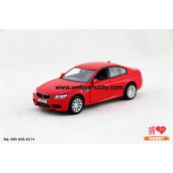 โมเดลรถ BMW M5 สีแดง Scale 1:32