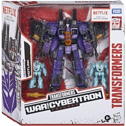 Hasbro Transformers Netflix War for Cybertron Trilogy Voyager Class Hotlink 7 Inch Action Figure Battle 3-Pack with Heatstroke and Heartburn ฮาสโบร ทรานสฟอเมอร์ส เน็ตฟลิกซ์ วอร์ ฟอร์ ไซเบอร์ตรอน วอยเอเจอร์ คลาส หุ่นยนต์ ฮอทลิงค์ 7 นิ้ว ลิขสิทธิ์แท้