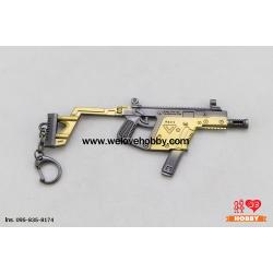 พวงกุญแจ PUBG (PLAYERUNKNOWN'S BATTLEGROUNDS) : ปืนกลมือ Vector Submachine Gun (KRISS Vector) สีทอง