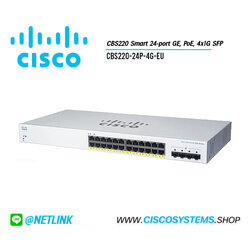 CBS220-24P-4G-EU (CBS220 Smart 24-port GE, PoE, 4x1G SFP)