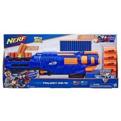 Hasbro Nerf N-Strike Elite Trilogy DS-15 Toy Blaster with 15 Nerf Elite Darts ฮาสโบร ลิขสิทธิ์แท้