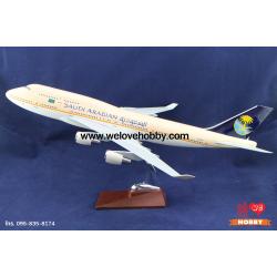 โมเดลเครื่องบิน Saudi Arabian Airlines (Boeing 747) ซาอุดิอาระเบีย ลำใหญ่