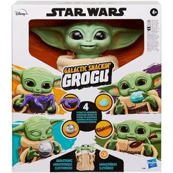 Hasbro Star Wars The Mandalorian Galactic Snackin’ Grogu Baby Yoda The Child Animatronic Edition Toy Figure ฮาสโบร สตาร์ วอร์ส แมนดาโรเลี่ยน หุ่นโมเดลฟิกเกอร์ เบบี้ โยดา แกแลคติค สแน็คกิ้ง โกรกู ขนาด 9 นิ้ว มีเสียงและท่าทาง 40 แบบ ขยับได้ ป้อนอาหารได้