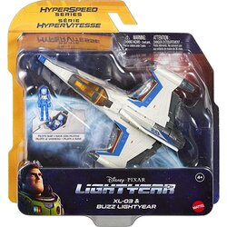 Mattel Disney Pixar Lightyear Hyperspeed Series Xl-03 & Buzz Lightyear (HHK00) แมทเทล ดิสนีย์ พิกซาร์ ไลท์เยียร์ ของเล่นแอ็กชั่นฟิกเกอร์ ยานอวกาศ ไฮเปอร์สปีด Xl-03 ขนาด 6 นิ้ว และ บัซ ไลท์เยียร์