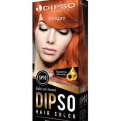 DIPSO HAIR COLOR ดิ๊พโซ่ แฮร์คัลเลอร์ SP19 สีทองแดงประกายส้ม 220 กรัม