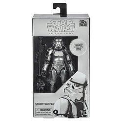 Hasbro Star Wars The Black Series Carbonized Collection Stormtrooper 6-inch-scale Figure ฮาสโบร สตาร์ วอร์ส เดอะ แบล็ค ซีรีส์ หุ่นโมเดลฟิกเกอร์ คาร์บอนไนซ์ สตอร์มทรูปเปอร์ ขนาด6 นิ้ว ลิขสิทธิ์แท้