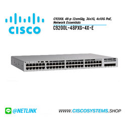 C9200L-48PXG-4X-E (C9200L 48-p 12xmGig, 36x1G, 4x10G PoE+, Network Essentials)