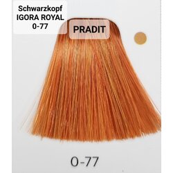 Schwarzkopf Igora Royal ครีมย้อมผม อีโกร่า รอยัล เบอร์0-77 แม่สีทองแดง (60ml) 80 กรัม