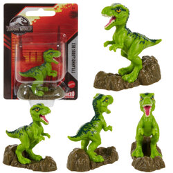 Mattel Jurassic World - Mini Figure 5cm Tyrannosaurus Rex (GXB09) แมทเทล จูราสสิค เวิลด์ ของเล่นแอ็กชั่นฟิกเกอร์ไดโนเสาร์ ไทแรนโนซอรัส เร็กซ์ (ที. เร็กซ์)