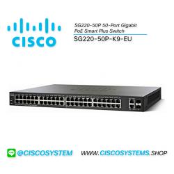 EOL SG220-50P-K9-EU (SG220-50P 50-Port Gigabit PoE Smart Plus Switch)