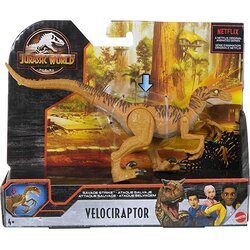 Mattel Jurassic World Savage Strike Velociraptor (HBX32) แมทเทล จูราสสิค เวิลด์ ของเล่นแอ็กชั่นฟิกเกอร์ไดโนเสาร์ เวโลซีแรปเตอร์