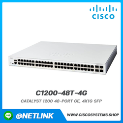 อุปกรณ์กระจายสัญญาณ Cisco รุ่น C1200-48T-4G Catalyst 1200 48-port GE, 4x1G SFP