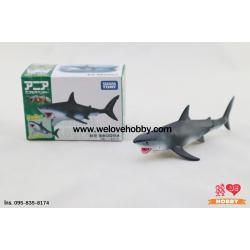 โมเดลปลาฉลามขาว (Great White Shark) แบรนด์ Takara Tomy ขนาดยาวประมาณ 7.5 ซม