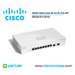CBS220-8T-E-2G-EU (CBS220 Smart 8-port GE, Ext PS, 2x1G SFP)