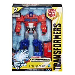 Hasbro Transformers Cyberverse Ultimate Class Optimus Prime Action Figure ฮาสโบร ทรานสฟอเมอร์ส ไซเบอร์เวิร์ส อัลติเมต คลาส หุ่นยนต์ออพติมัส ไพรม์ ขนาด 11.5 นิ้ว ลิขสิทธิ์แท้