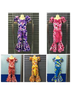 ชุดแฟนซีลายดอก-กางเกง ชุดแฟนซีเด็ก