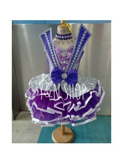 ชุดเกล็ดพับคู่หน้า ชุดดรัมเมเยอร์ ชุดดรัมเมเยอร์เด็ก ชุดเชียร์ลีดเดอร์เด็ก ชุดเชียร์ลีดเดอร์