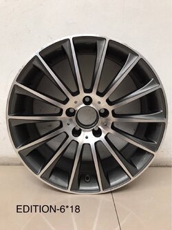 ล้อแต่งเบนซ์ EDISTION-6 18" ล้อใหม่ สีเทากันหน้าเงา